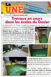 Travaux en cours dans les écoles du Gosier