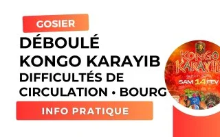 Circulation réglementée et stationnement interdit au Gosier le samedi 14 février 2026 à l'occasion du déboulé 