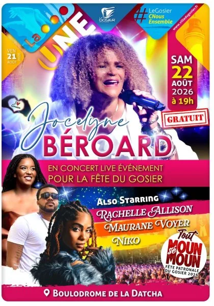 Jocelyne Béroard en Concert Live évènement pour la fête patronale