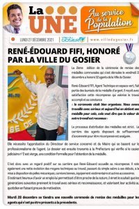  Ren&eacute;-&Eacute;douard FIFI, honor&eacute; par la ville du Gosier