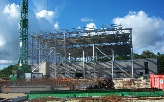 Le Palais des sports du Gosier, un chantier déjà bien entamé !