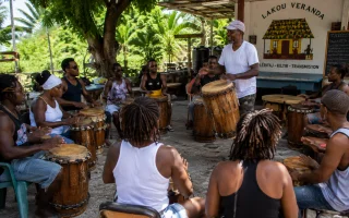Atelier d'apprentissage du Gwo Ka au Gosier