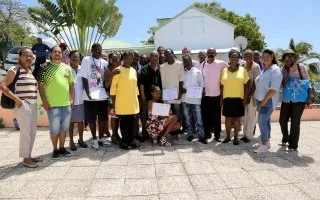 Inauguration du jardin créatif et évolutif avec l'association AI-TI et Flè a Mango