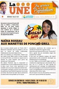 Na&iuml;ka Roseau aux manettes de Poncho Grill