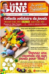 Collecte solidaire de jouets 