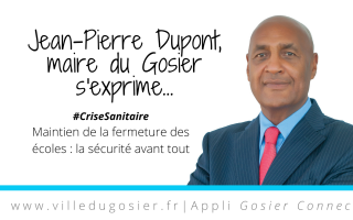 Lettre ouverte du maire au sujet du maintien de la fermeture des écoles du Gosier
