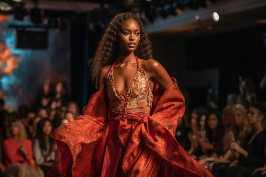 Défilé couture avec l'association des habitants de Labrousse