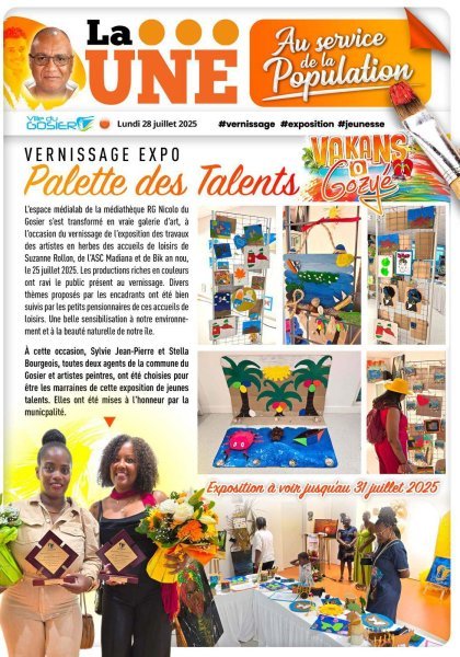 Vernissage expo : Palette des talents 