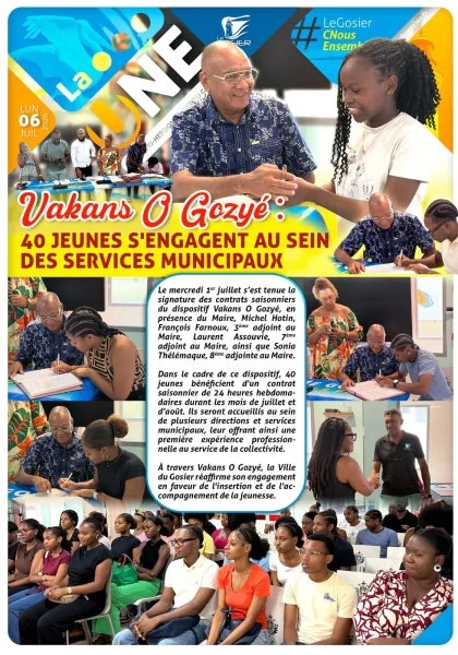 Vakans O Gozyé : 40 jeunes s'engagent au sein des services municipaux 