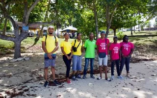 Des jeunes du Gosier en service civique mobilisés pour protéger leur territoire