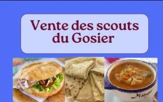 Vente de bokits, soupe et douceurs sucrées par les scouts du Gosier