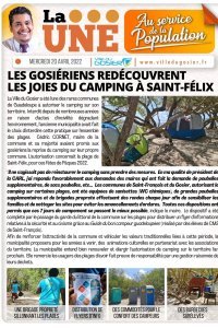 Les Gosiériens redécouvrent les joies du camping à Saint-Félix