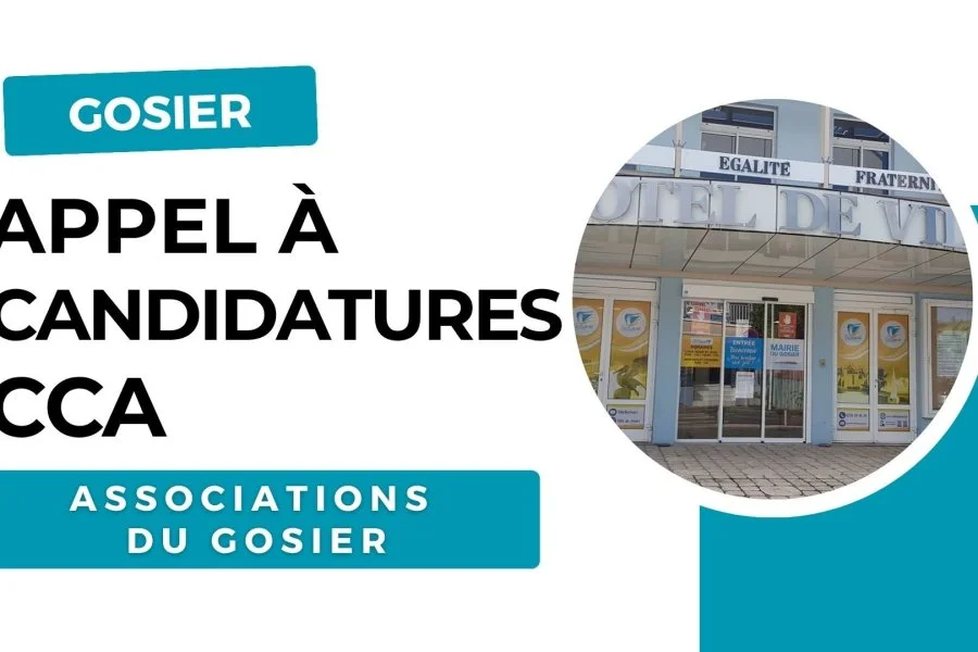 Appel à candidatures pour la CCA de la Ville du Gosier • mai 2026