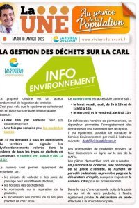 La gestion des d&eacute;chets sur la CARL