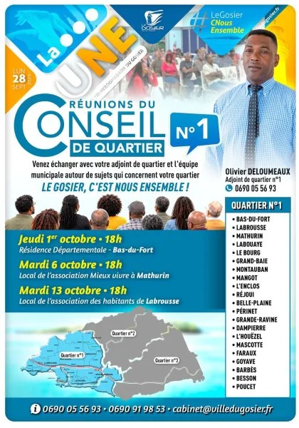 Réunions des conseil de quartier N°1