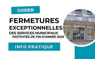 Info pratique : Fermetures exceptionnelles des services municipaux 
