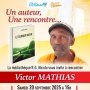 Un auteur, une rencontre avec Victor MATHIAS