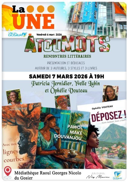  &laquo; ATOUMOTS &raquo; : Rencontres litt&eacute;raires &agrave; l'occasion de la Journ&eacute;e internationale des droits des femmes