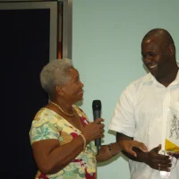 Rose-Aimée SARABUS et Jean LAQUITAINE du Comité de quartier de Mangot