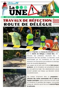 Travaux de réfection : Route de Délègue 