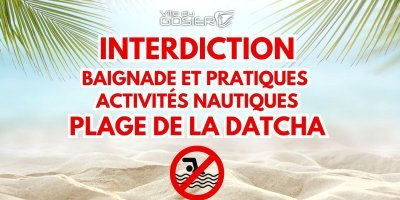 Interdiction de baignade et de pratique d'activit&eacute;s nautiques &agrave; la plage de la Datcha au Gosier