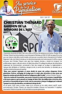 Christian Thénard, gardien de la mémoire de l'AJSF