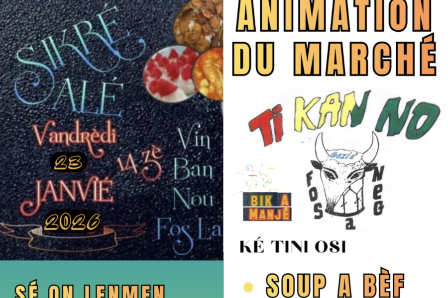 Animation au march&eacute; avec Ti kanno