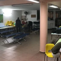 L'école Germaine Lantin, accueillant les premiers administrés