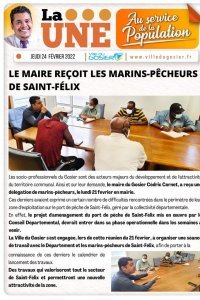 Le maire re&ccedil;oit les marins-p&ecirc;cheurs de Saint-F&eacute;lix
