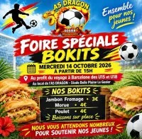 Vente de bokits au profit des jeunes de l'AS Dragon