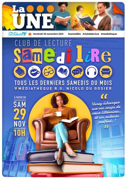 Samedi Lire, le club de lecture de la médiathèque Raoul Georges Nicolo