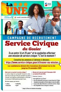 Campagne de recrutement service Civique du Gosier