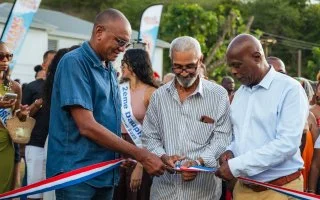 Le jardin communautaire de Kervino inauguré par le Maire du Gosier
