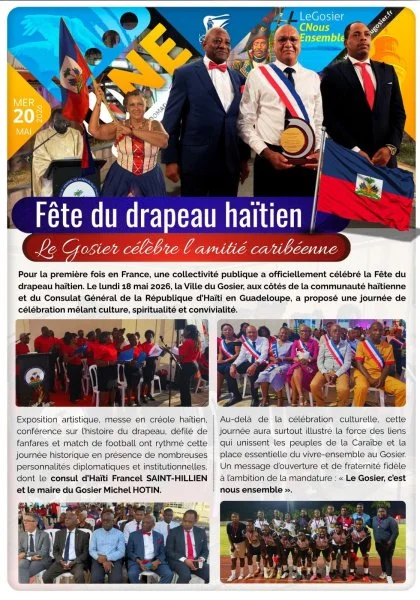 Fête du drapeau haïtien : Le Gosier célèbre l'amitié caribéenne