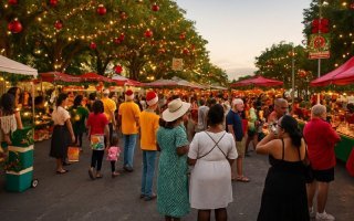 Appel à candidatures : Stands du village de Noël au Gosier