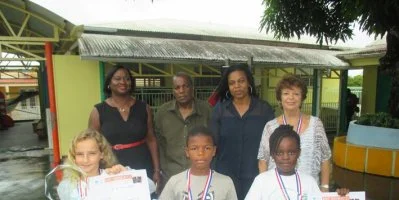 Guylian IBO, vainqueur de la 2ème édition d'Orthoboss, le Grand Prix d'orthographe de la Ville du Gosier