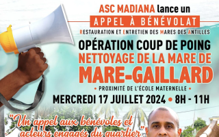 Opération coup de poing “Nettoyage de la mare de Mare-Gaillard" 