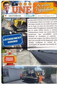 Fin des travaux : lotissement Gisors 