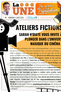 Ateliers fictions Sarah N'Diaye vous invite &agrave; plonger dans l'univers magique du Cin&eacute;ma !