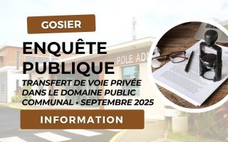 Ouverture enquête publique relative au transfert d'office de la voie privée "Impasse Dufait" dans le domaine public communal