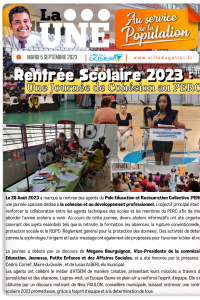 Rentr&eacute;e Scolaire 2023 : Une Journ&eacute;e de Coh&eacute;sion au PERC