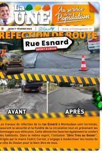 Réfection de route Rue Esnard MONTAUBAN