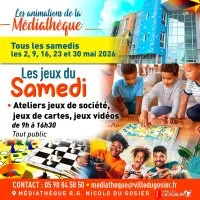 Les jeux du samedis de la médiathèque