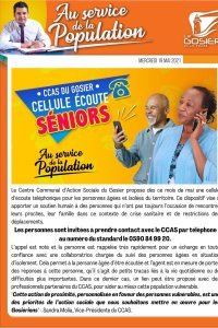 La cellule écoute seniors du CCAS