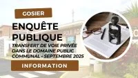 Permanence du commissaire-enquêteur dans le cadre de l'enquête publique relative au transfert d'office de la voie privée "Impasse Dufait" dans le domaine public communal