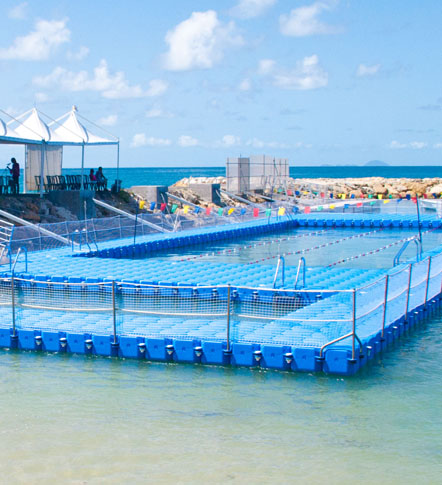 La piscine d'eau de mer